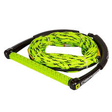 Combo De Cuerda De 4 Secciones Poly-E Wake Combo Y Mango - Verde / Negro