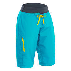 Palma De La Mano Para Mujer Pantalones Cortos Horizonte - Aguamarina Palma De La Mano Para Mujer Pantalones Cortos Horizonte - Aguamarina