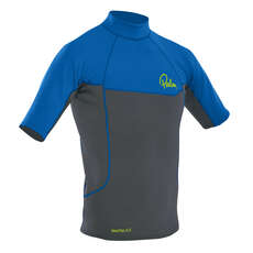 Camiseta De Manga Corta Palm Neoflex Top - Gris Jet / Azul