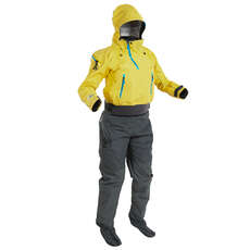 Bora Drysuit Para Mujer Palm - Amarillo / Gris Azulado