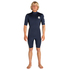 Rip Curl Aggrolite Back-Zip Shorty Wetsuit - Azul Marino / Negro