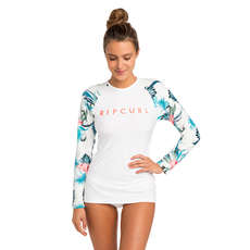 Rip Curl Para Mujer De Manga Larga Cloud Break Relaxed Uv Tee - Blanco Rip Curl Para Mujer De Manga Larga Cloud Break Relaxed Uv Tee - Blanco