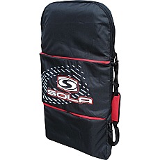 Sola Doble Acolchado Bodyboard Bolsa / Mochila - Negro / Rojo - 42 "