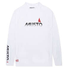 Musto Insignias Uv De Secado Rápido Rash Guard - Blanco