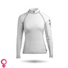 Zhik Para Mujer De Manga Larga Spandex Rash Chaleco / Guardia - Blanco