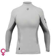 Zhik Manga Larga Para Mujer Spandex Top - Ash Zhik Manga Larga Para Mujer Spandex Top - Ash