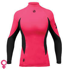 Zhik Manga Larga Para Mujer Spandex Top - Rosa Zhik Manga Larga Para Mujer Spandex Top - Rosa