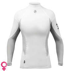 Zhik Larga Para Mujer De La Manga Spandex - Blanco Zhik Larga Para Mujer De La Manga Spandex - Blanco