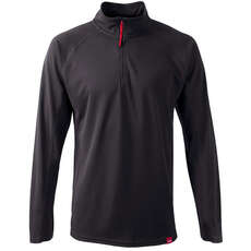 Gill Mens Uv Tec Con Cuello Redondo De Manga Larga Top - Carbón De Leña