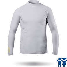 Chaleco / Protector De Erupción De Spandex De Manga Larga Eco Zhik Junior - Platino