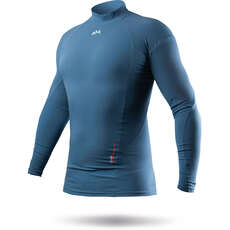 Top De Sarpullido Resistente Al Agua De Manga Larga Zhik Xwr Pro - Azul Oscuro Dtp-0093