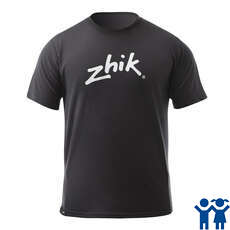 Zhik Juniors Classic Zhik Logo Poly-Cotton Tee - Carbón Vegetal