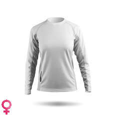 Zhik De Manga Larga Para Mujer Zhikdry Top Race - Blanco