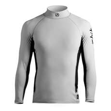 Zhik Para Hombre De Manga Larga Spandex Rash Chaleco / Guardia - Ash Zhik Para Hombre De Manga Larga Spandex Rash Chaleco / Guardia - Ash
