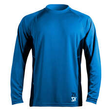 Zhik Para Hombre De Manga Larga Zhikdry Vela Top - Azul Zhik Para Hombre De Manga Larga Zhikdry Vela Top - Azul