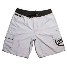 Zhik Para Hombre De Microfibra Junta Boardies Pantalones Cortos - Ash