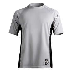 Manga Zhik Mens Short Zhikdry Vela Top - Ash Manga Zhik Mens Short Zhikdry Vela Top - Ash