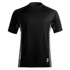 Zhik Para Hombre De Manga Corta Zhikdry Vela Top - Negro