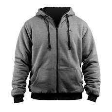 Hombres Zhik Zip Fleece Con Capucha - Ash