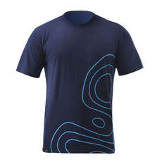 Zhik Ocean Ripple Poly-Cotton Tee - Azul