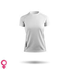 Zhik De Manga Corta Para Mujer Zhikdry Top Race - Blanco