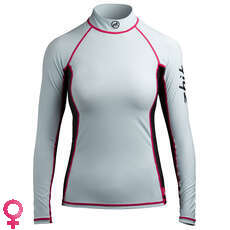 Zhik Para Mujer De Manga Larga Spandex Rash Chaleco / Guardia - Blue Sky