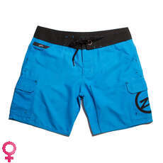 Zhik Womens Microfibra Junta Boardies Shorts - Cyan