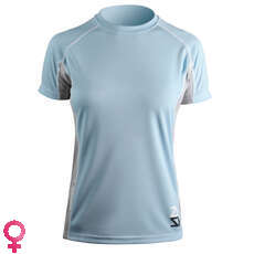 Zhik Para Mujer De Manga Corta Zhikdry Rash Chaleco / Guardia - Blue Sky