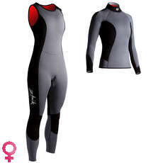 Zhik Para Mujer Superwarm Skiff Traje / Top Combo - En Condiciones De Fr