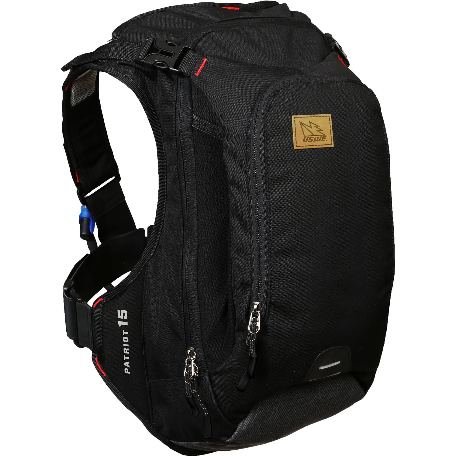 Uswe Patriot 15 Cb Pack + Protector Para La Espalda - Vulcano Black