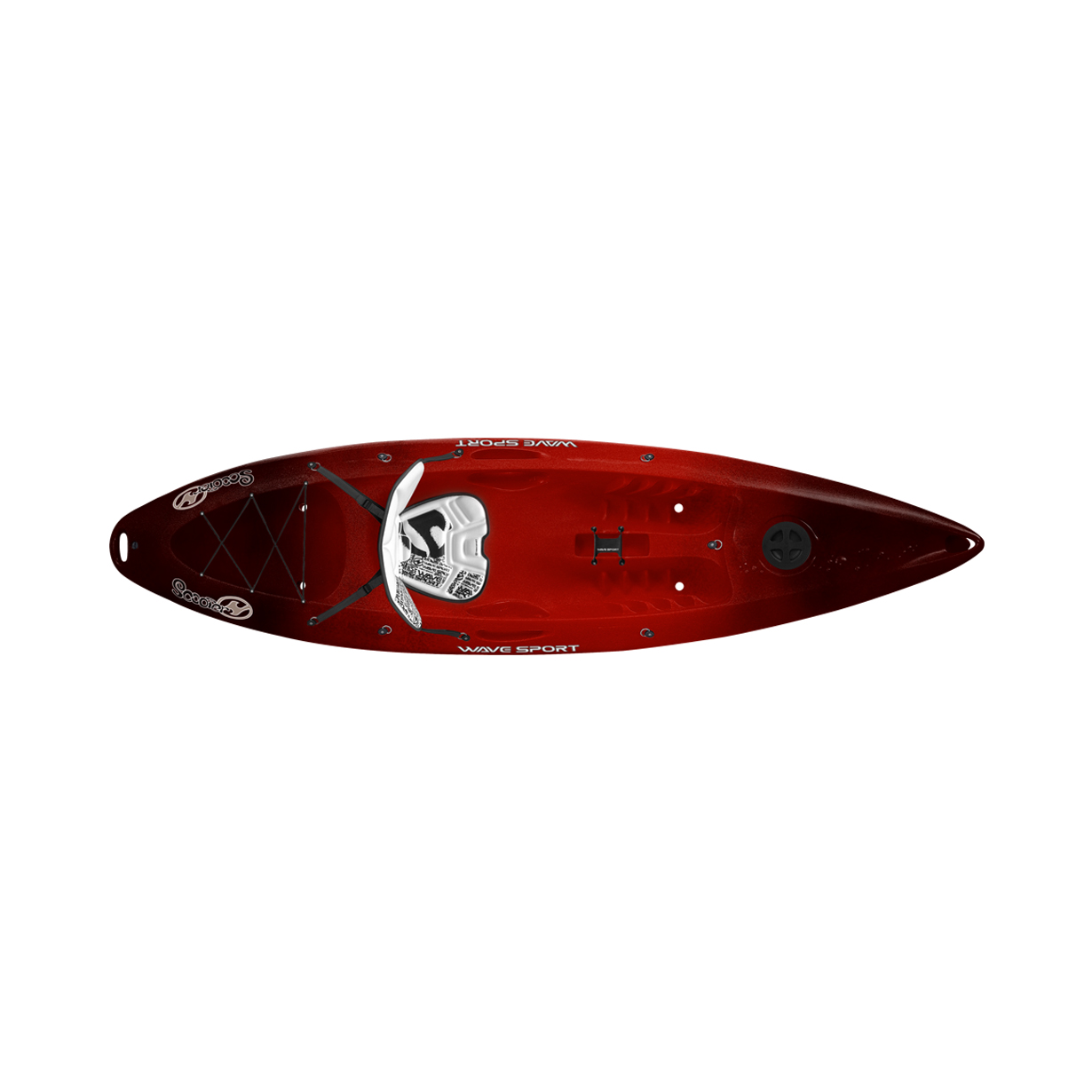 Wavesport Scooter Whiteout Sit-On-Top Kayak - Bomba De Cerezo