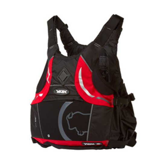 Yak Kurve (55N) Junior Kayak Flotabilidad Auxilios - Rojo / Negro