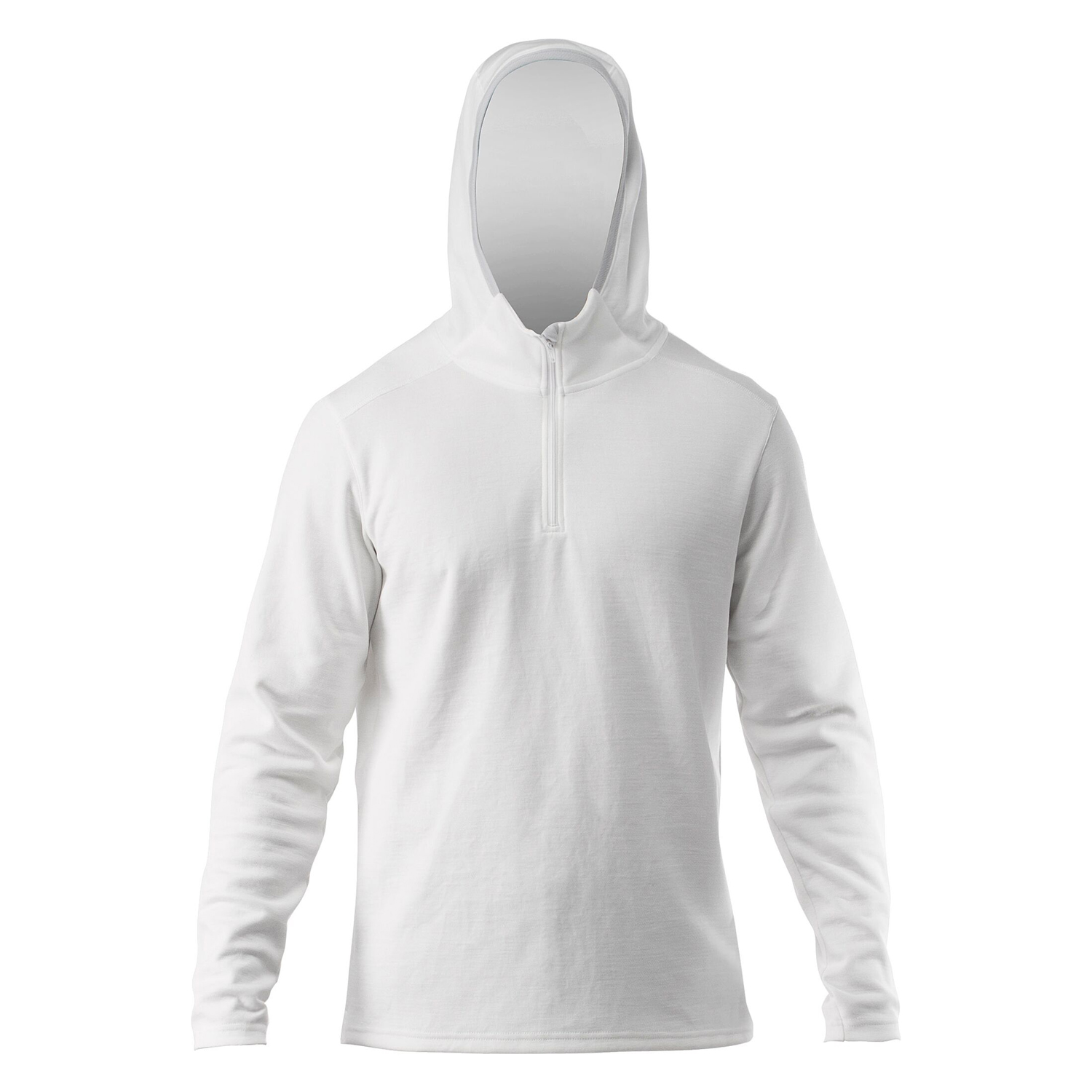 Camiseta Con Capucha Zhikdry Lt De Manga Larga Zhik - Blanco
