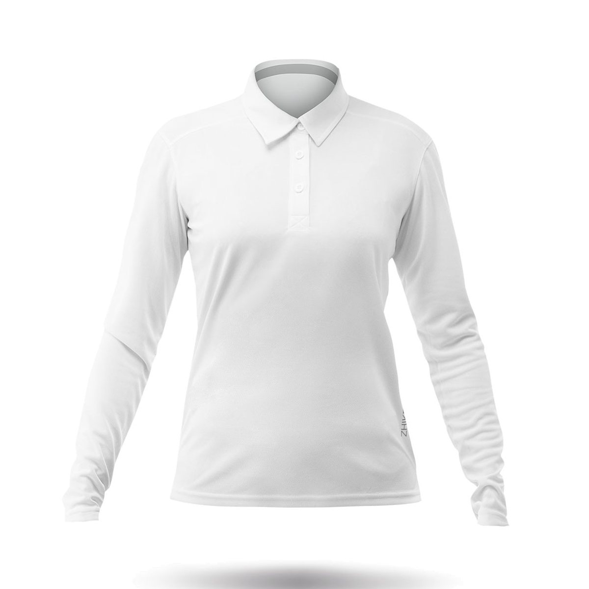 Zhik Para Mujer De Manga Larga Zhikdry Lt Sailing Polo - Blanco