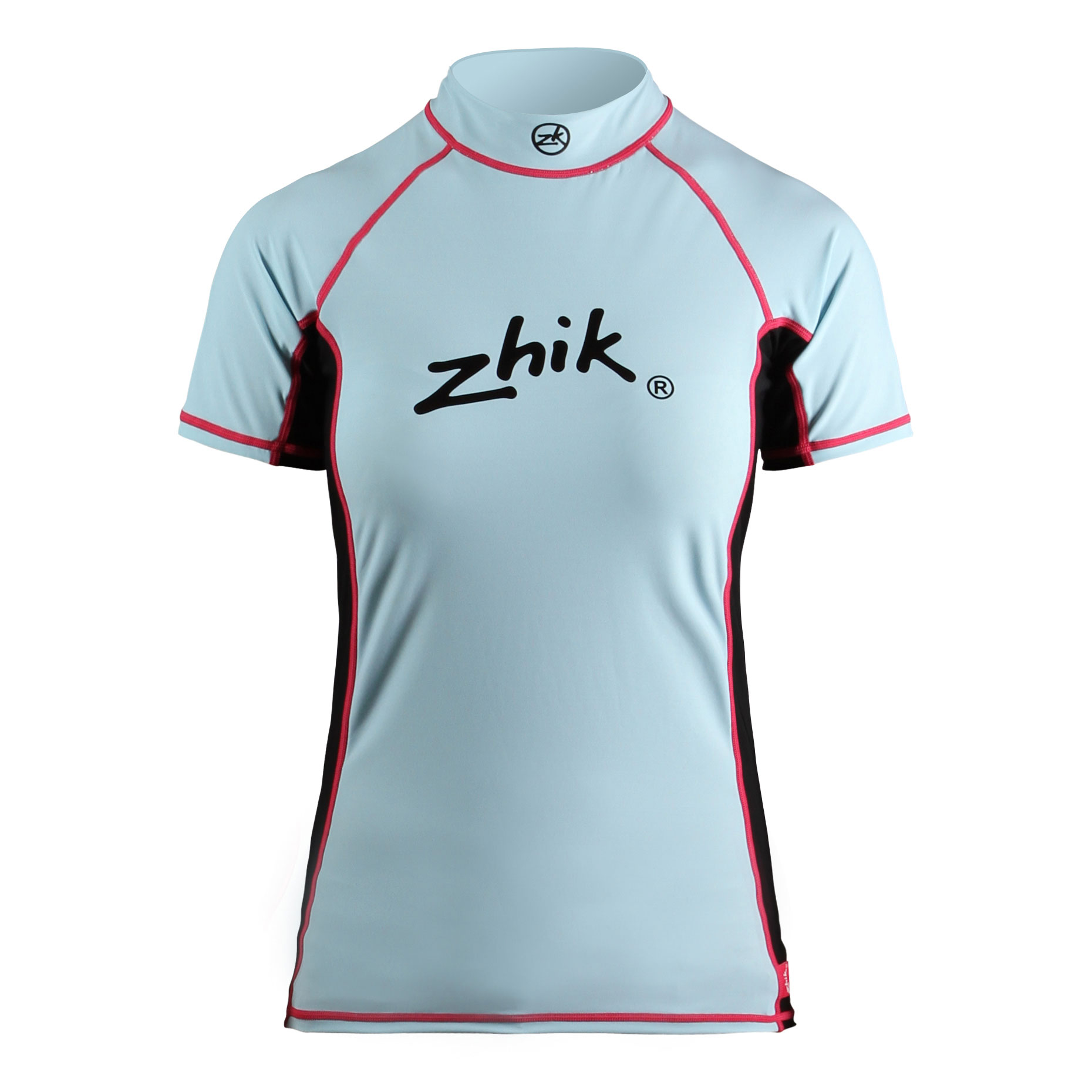 Zhik Para Mujer De Manga Corta Spandex Rash Chaleco / Guardia - Blue Sky
