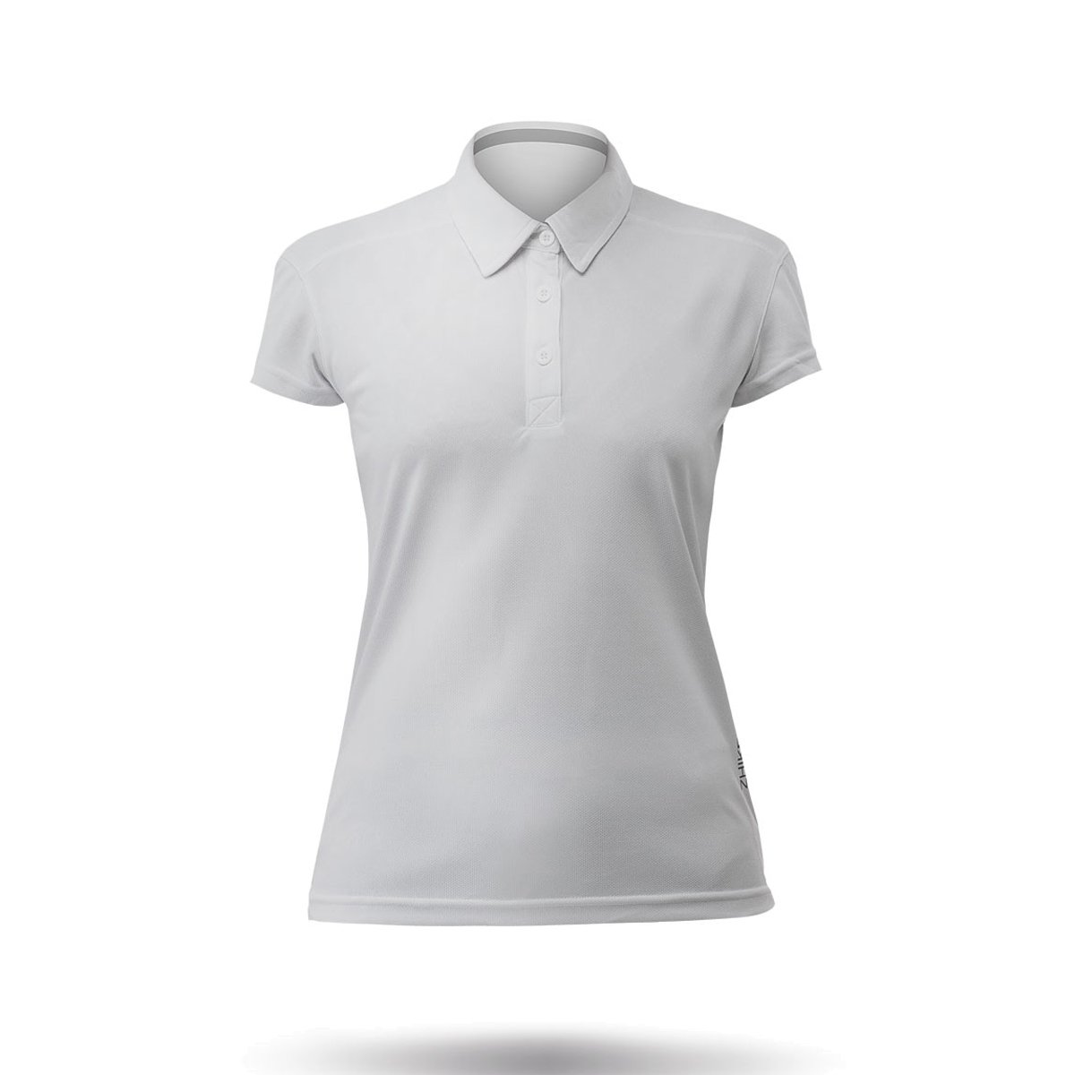 Zhik Para Mujer De Manga Corta Zhikdry Lt Sailing Polo - Ash